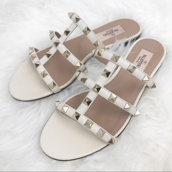 valentino sandals white